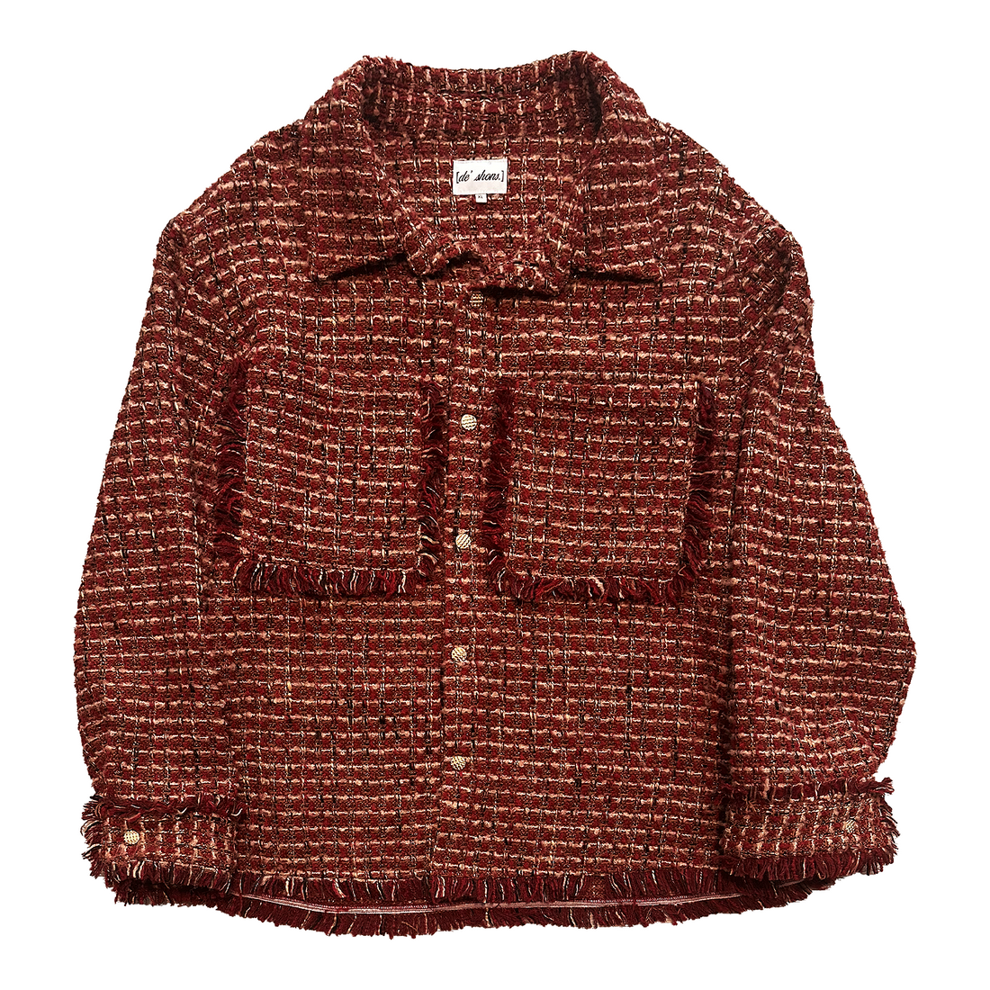 DSN Burgundy Tweed Jacket