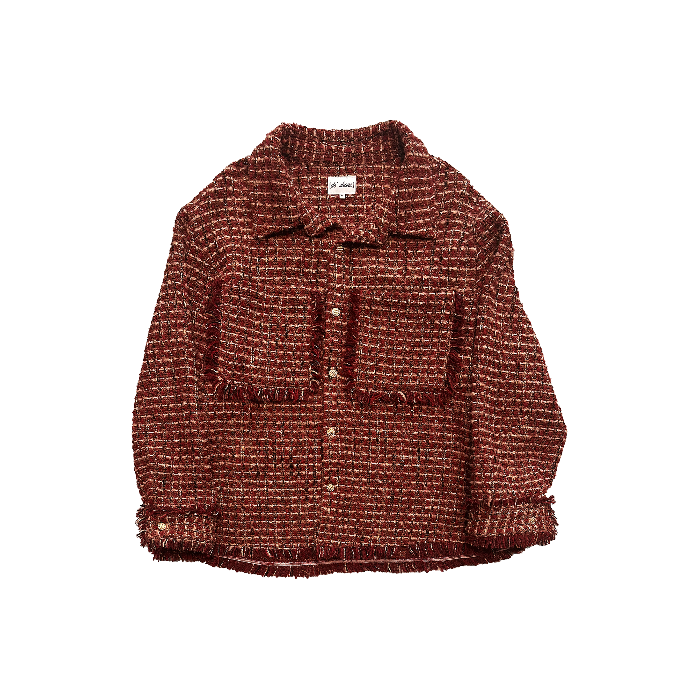 DSN Burgundy Tweed Jacket