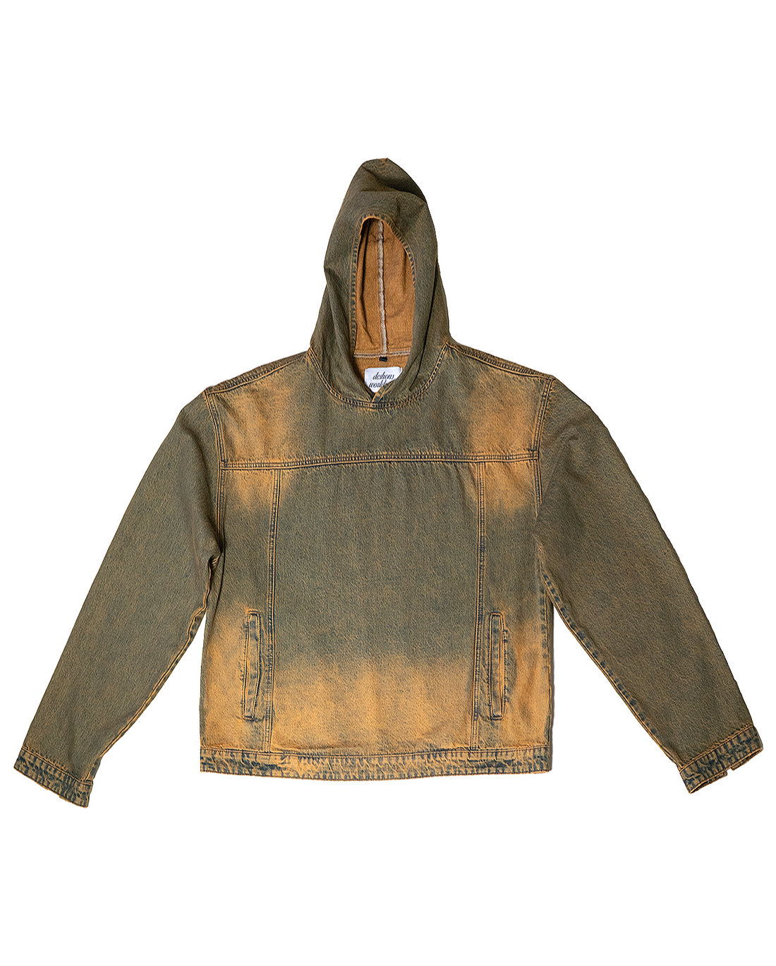 "WORLDWIDE PEACE" DENIM HOODIE